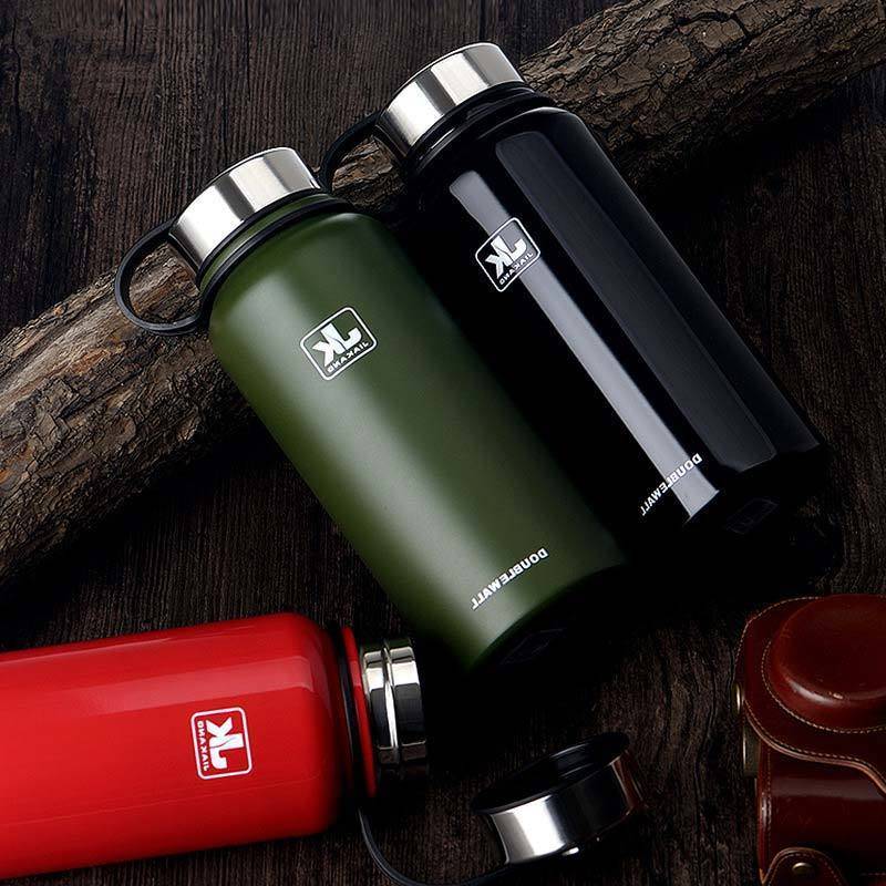 Double Wall Insulated Stainless Steel Thermos Bottle | Sporty Bottle