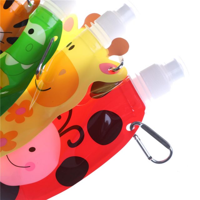 Animals Themed Collapsible Water Bottle for Kids