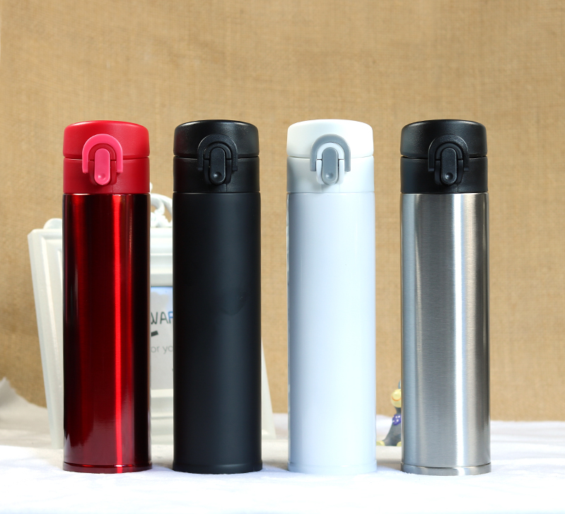 Simple Design Vacuum Insulated Thermos Sporty Bottle